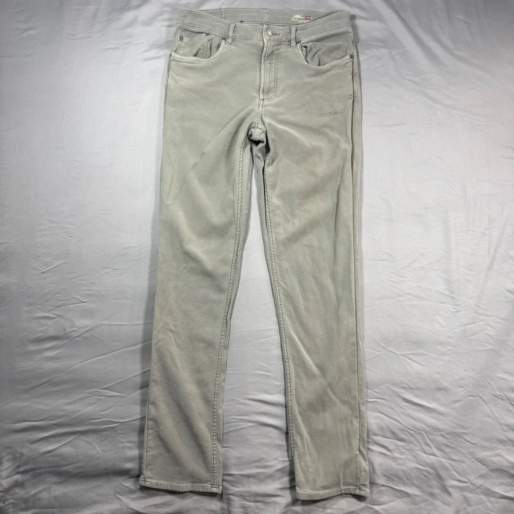 Lot of 2 Faherty Stretch Terry 5-Pocket Pant Mens 32 (31x31) Slim Straight - Picture 2 of 16